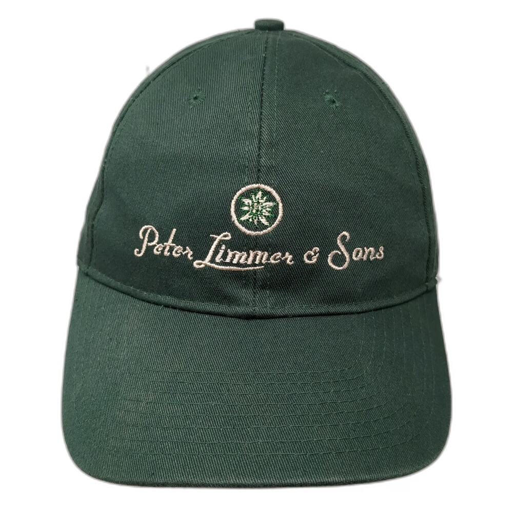 Bayside Baseball Cap Green OS Peter Limmer Sons Custom Bootmaker NH USA Logo Hat